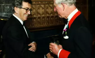 Hector Colonques, presidente de Porcelanosa Grupo y el rey Carlos III de Inglaterra