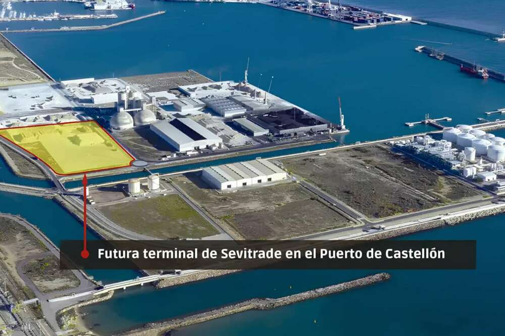 Terminal de Sevitrade en el Puerto de Castellón