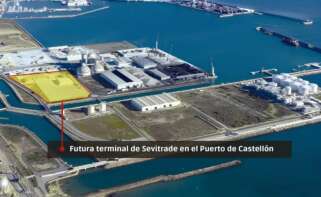 Terminal de Sevitrade en el Puerto de Castellón