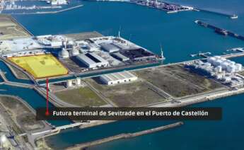 Terminal de Sevitrade en el Puerto de Castellón