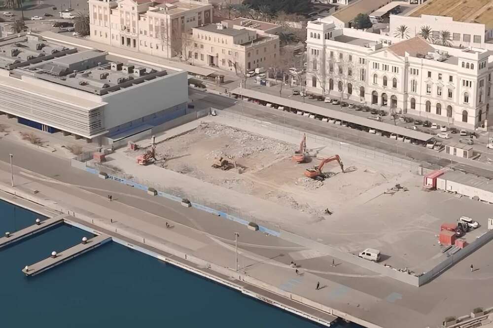 Obras de ampliación de la Marina de Empresas de Juan Roig