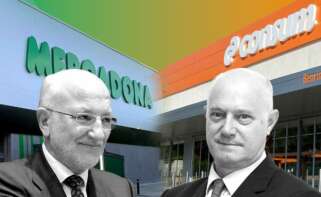 El presidente de Mercadona, Juan Roig, y el director general de Consum, Antonio Rodríguez Lázaro.
