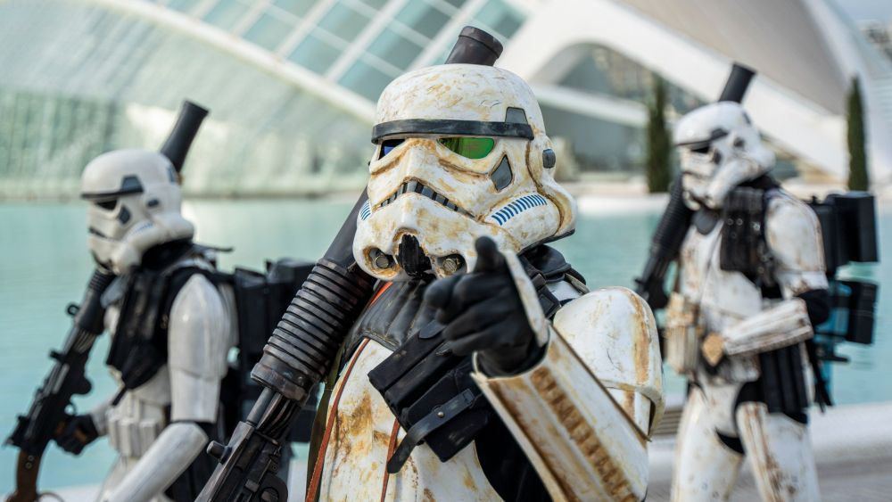 Imagen del desfile benéfico en la Ciutat de les Arts i les Ciències de València organizado por el club Legión 501 - Spanish Garrison. Imagen Europa Press