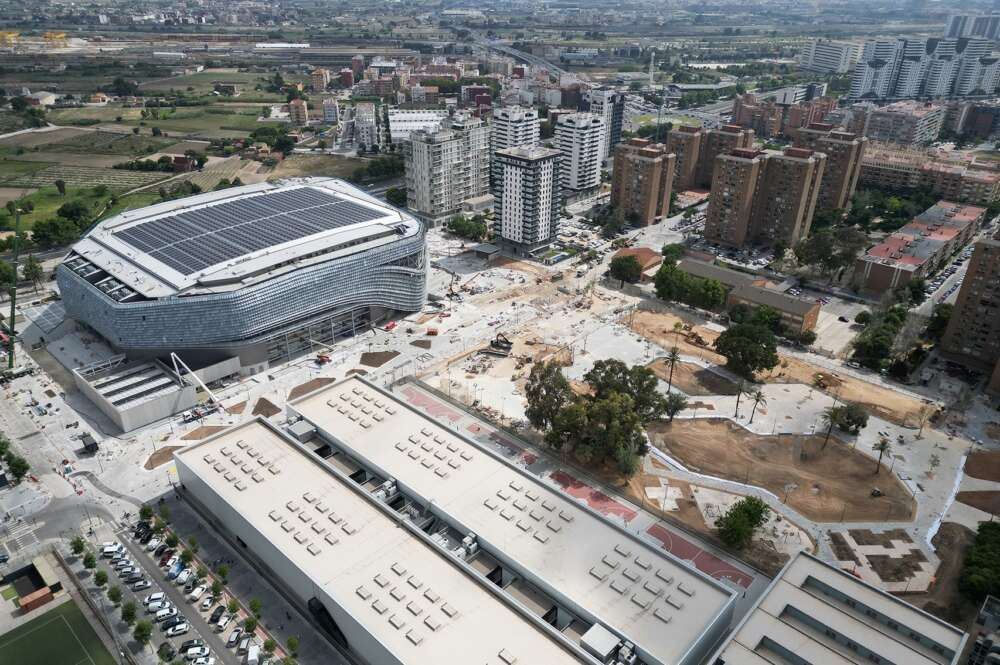 Imagen aérea del Roig Arena, el recinto promovido por Juan Roig