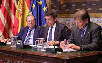 Vicente Boluda, Carlos Mazón y Javier Quesada