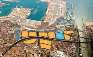 Parcelas de la ZAL junto al Puerto de Valencia