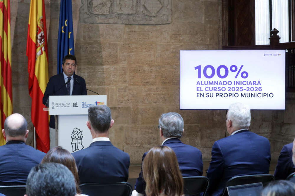 El presidente de la Generalitat, Carlos Mazón.