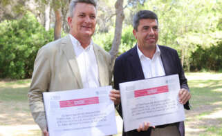 Vicente Martínez Mus junto a Carlos Mazón