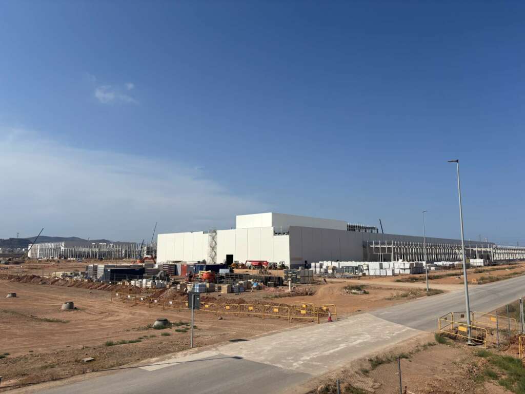 Obras en la gigafactoría valenciana de PowerCo, filial de Volkswagen.