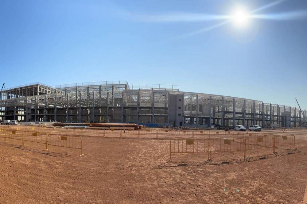 Obras en la gigafactoría valenciana de PowerCo, filial de Volkswagen.