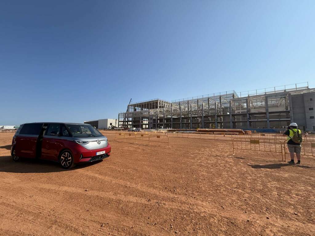 Obras en la gigafactoría valenciana de PowerCo, filial de Volkswagen.