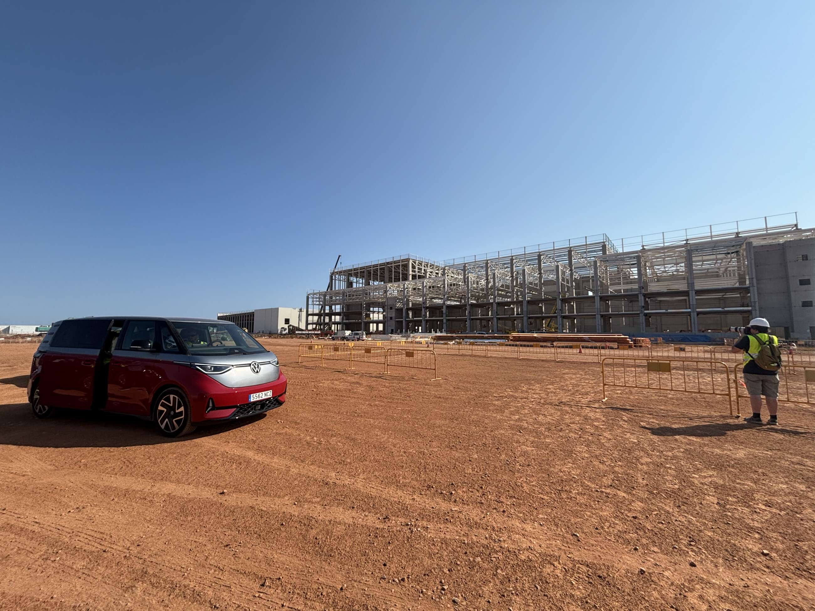 Obras en la gigafactoría valenciana de PowerCo, filial de Volkswagen.