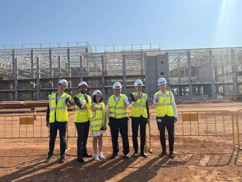 Obras en la gigafactoría valenciana de PowerCo, filial de Volkswagen.