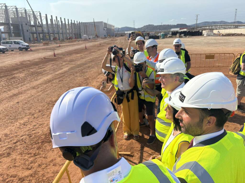 Obras en la gigafactoría valenciana de PowerCo, filial de Volkswagen.