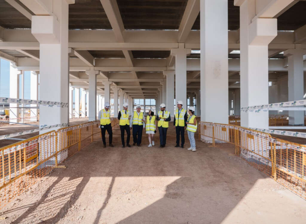 Obras en la gigafactoría valenciana de PowerCo, filial de Volkswagen.