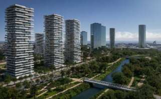 Render del proyecto del PAI del Grao de Valencia, impulsado por Atitlan y Hayfin.