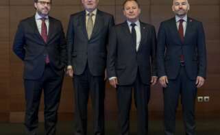 De izquierda a derecha: Miguel Nicolás Prior, Vicente Nomdedeu Lluesma, Ismael García Peris, y Alberto Echavarría. (Foto: Ascer)