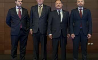 De izquierda a derecha: Miguel Nicolás Prior, Vicente Nomdedeu Lluesma, Ismael García Peris, y Alberto Echavarría. (Foto: Ascer)