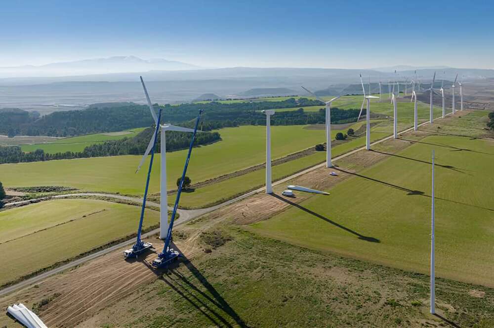 Parque eólico de Statkraft en Navarra.