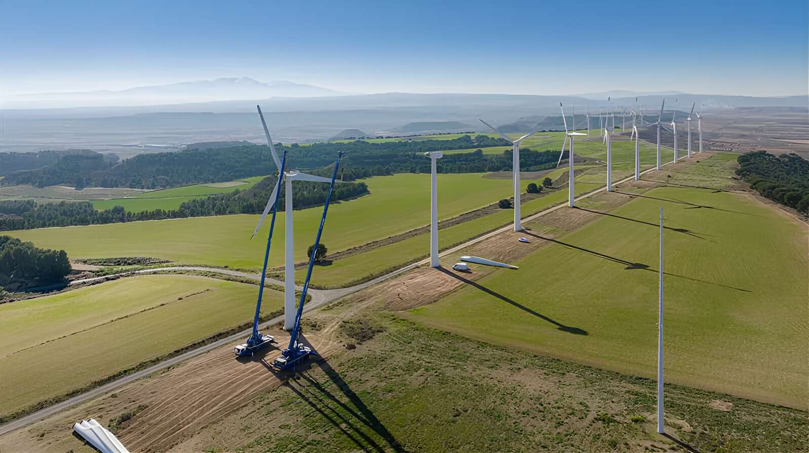 Parque eólico de Statkraft en Navarra.