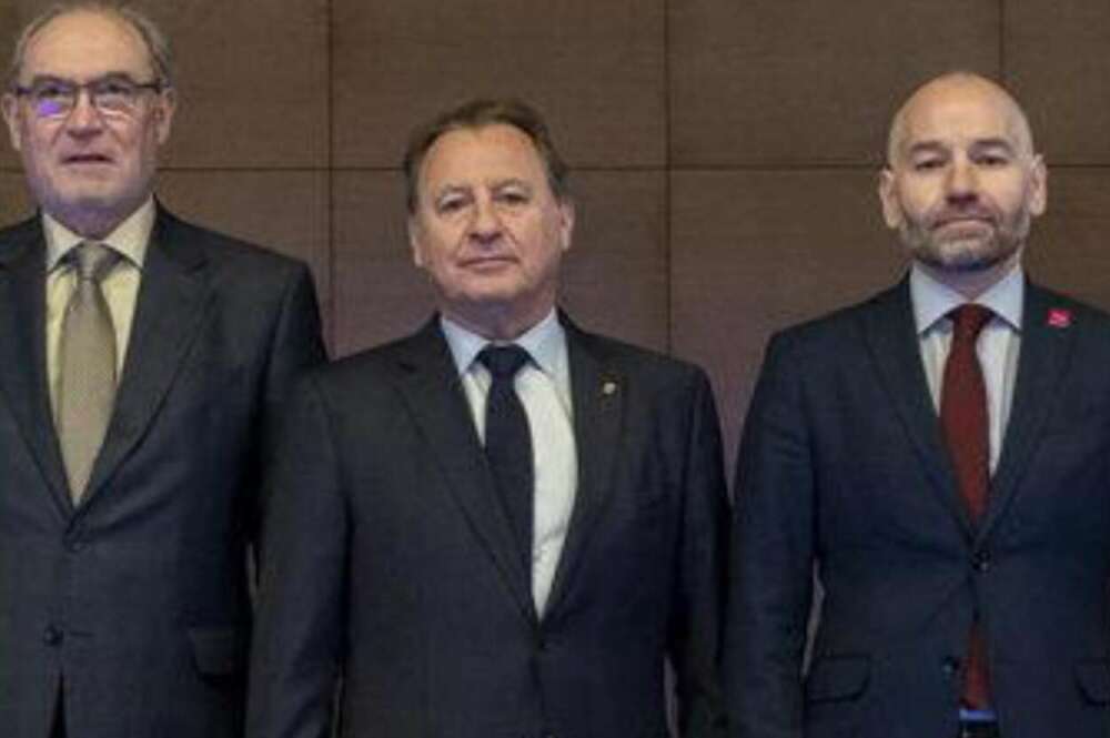 Vicente Nomdedeu, Ismael García y Alberto Echavarría, de Ascer