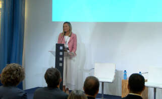La concejala de Innovación, Turismo y Captación de Inversiones en el Ayuntamiento de Valencia, Paula Llobet, en la jornada ValencIA organizada por Economía Digital.