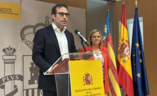 El ministro de Economía, Carlos Cuerpo, en rueda de prensa en Valencia.
