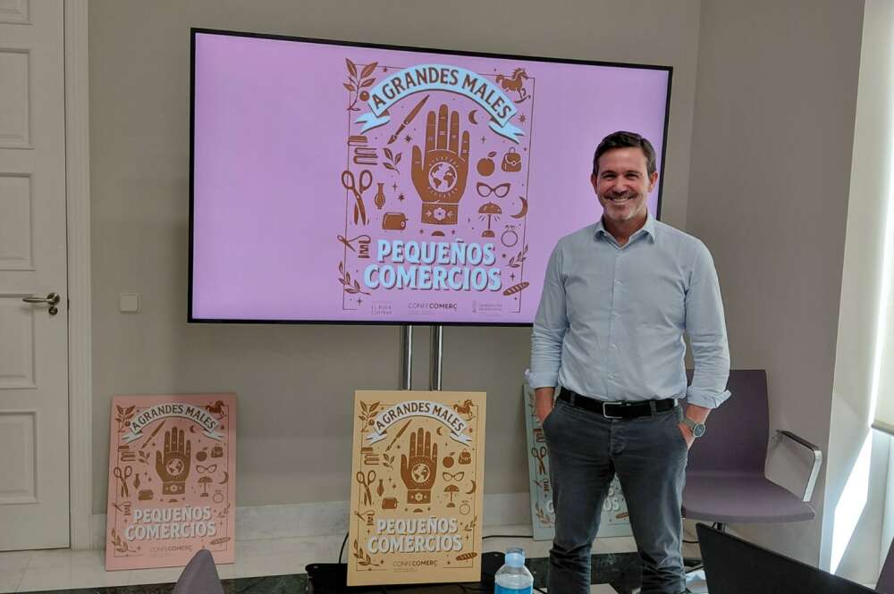Rafa Torres, en la presentación de la campaña: "Grandes males, pequeño comercio"