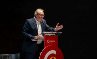 Toni Pérez, presidente de la Diputación de Alicante, en un acto organizado por Economía Digital