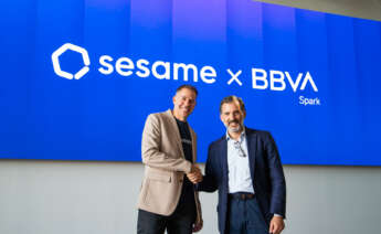 Albert Soriano, CEO de Sesame y Miguel Ángel Alcalá, responsable de BBVA Spark en España