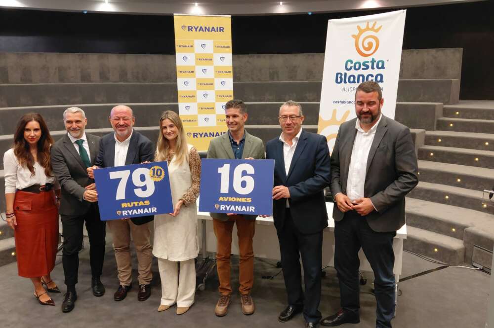 Presentación de la nueva temporada de invierno de Ryanair en Alicante