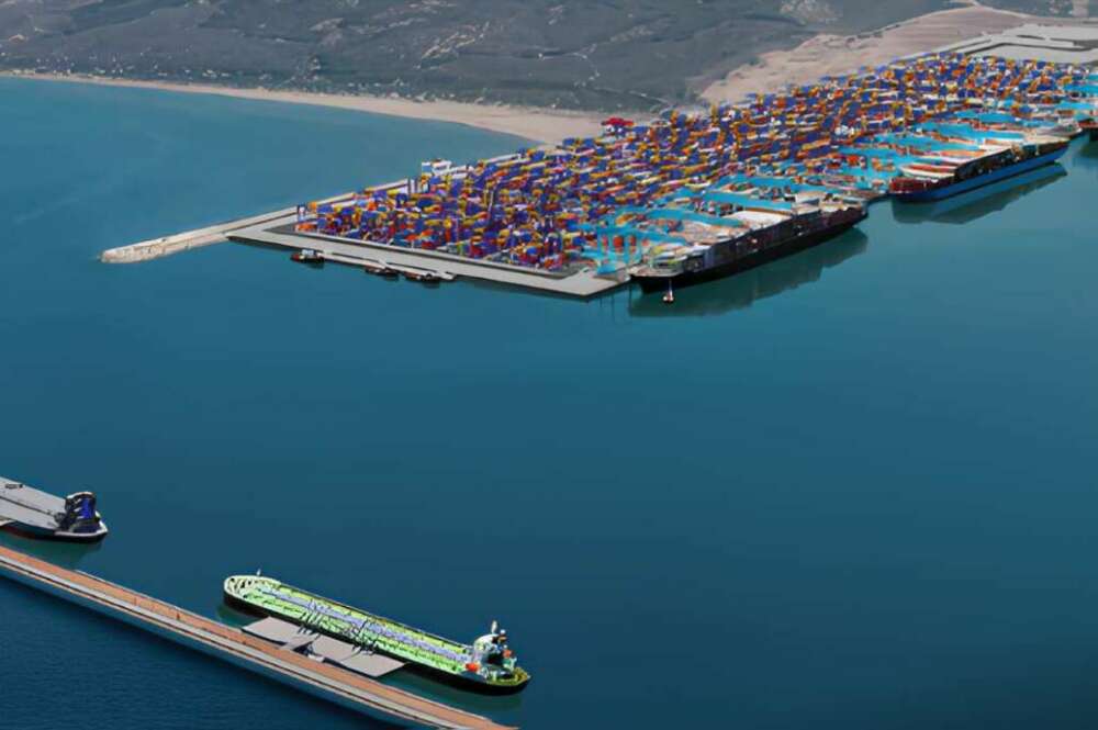 Nueva terminal de CMA CGM en el puerto de Nador, en Marruecos.