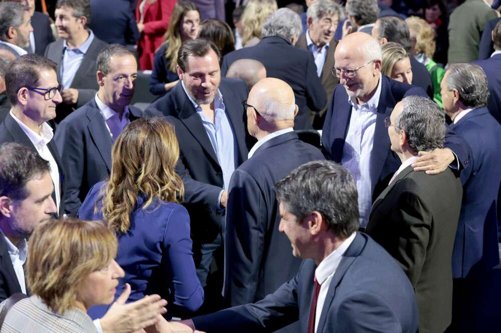 Óscar Puente, Juan Roig, Vicente Boluda, Gonzalo Gortázar y María José Catalá, entre otros, en el último Acto Empresarial por el Corredor Mediterráneo.