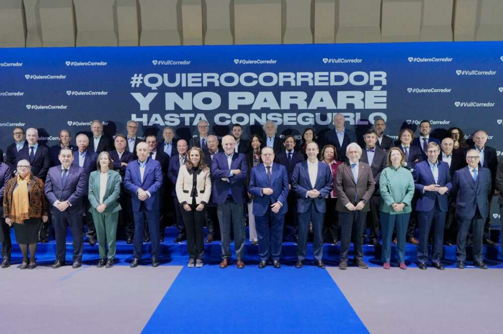 Último Acto Empresarial por el Corredor Mediterráneo, impulsado por Vicente Boluda y Juan Roig.