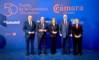 Toni Pérez, Carlos Baño, Marian Manresa, Josep Oliu y Marián Cano