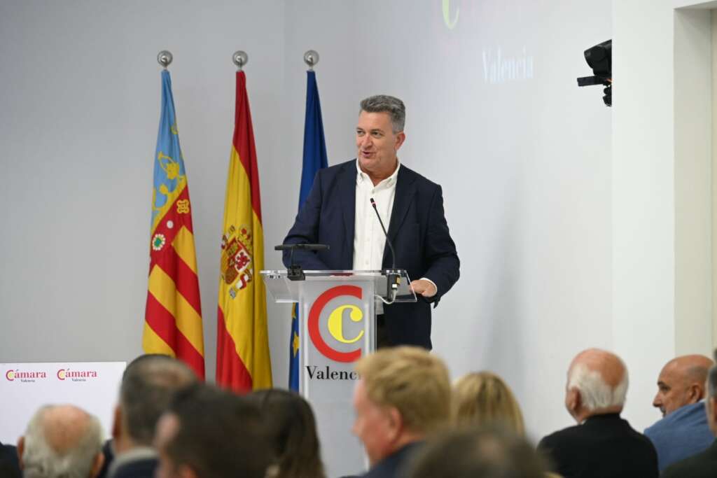 El nuevo vicepresidente segundo para la Recuperación, Medio Ambiente, Infraestructuras y Territorio de la Generalitat Valenciana, Vicente Martínez Mus, en la jornada Inmobilia de Economía Digital. (Foto: Kike Taberner)