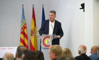 El nuevo vicepresidente segundo para la Recuperación, Medio Ambiente, Infraestructuras y Territorio de la Generalitat Valenciana, Vicente Martínez Mus, en la jornada Inmobilia de Economía Digital. (Foto: Kike Taberner)