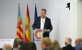 El nuevo vicepresidente segundo para la Recuperación, Medio Ambiente, Infraestructuras y Territorio de la Generalitat Valenciana, Vicente Martínez Mus, en la jornada Inmobilia de Economía Digital. (Foto: Kike Taberner)