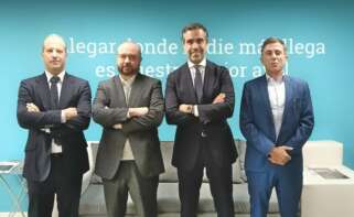 Oriol Cañameras, director de la Organización Territorial de Bankinter en la Comunidad Valenciana, Murcia e Islas Baleares, y José María Badía, director general de Afín SGR.