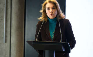 La vicepresidenta primera y consellera de Vivienda, Empleo, Juventud e Igualdad, Susana Camarero, clausura el Foro organizado por Economia Digital 'VALENCIA BUSINESS FORECAST'. (Foto: Kike Taberner)