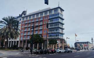 Edificio de Francisco Lorente, presidente de MSC España, en la calle JJ Dómine, número 1, en frente del Edificio del Reloj