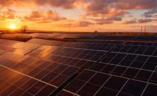 Un terreno con placas solares