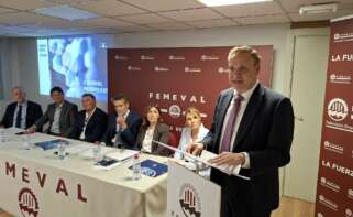 Francisco Alonso, en la asamblea de Femeval