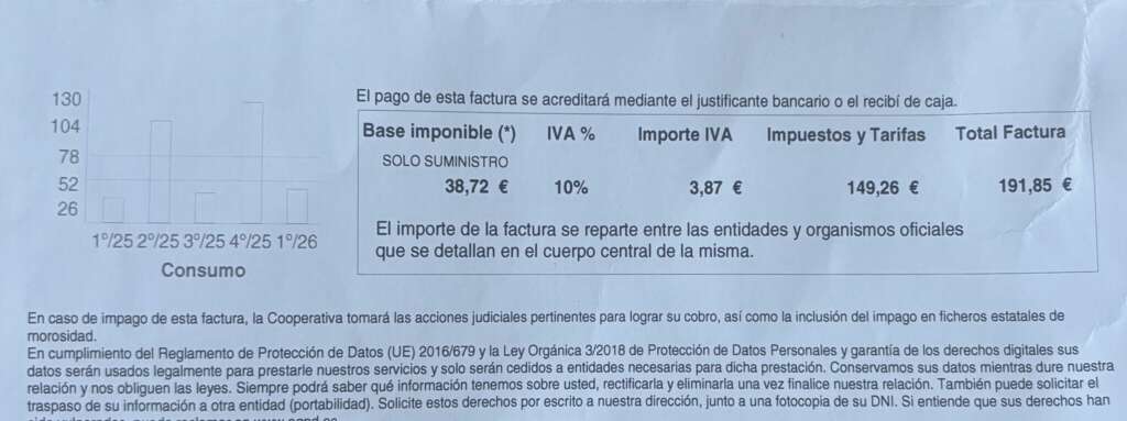 Factura de Manuel Palma publicada en LinkedIn. Manuel Palma