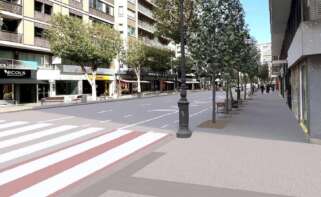 Recreación virtual del proyecto de renovación de la calle Colón de Valencia