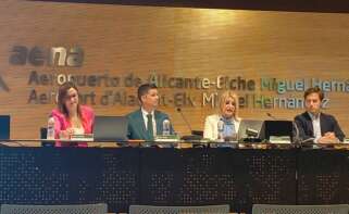Asamblea de Hosbec en el aeropuerto de Alicante