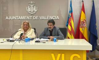 Rueda de prensa en el Ayuntamiento de Valencia