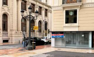 Local que ocupará Carrefour en el cruce de la calle Roger de Lauria con el paseo de Ruzafa
