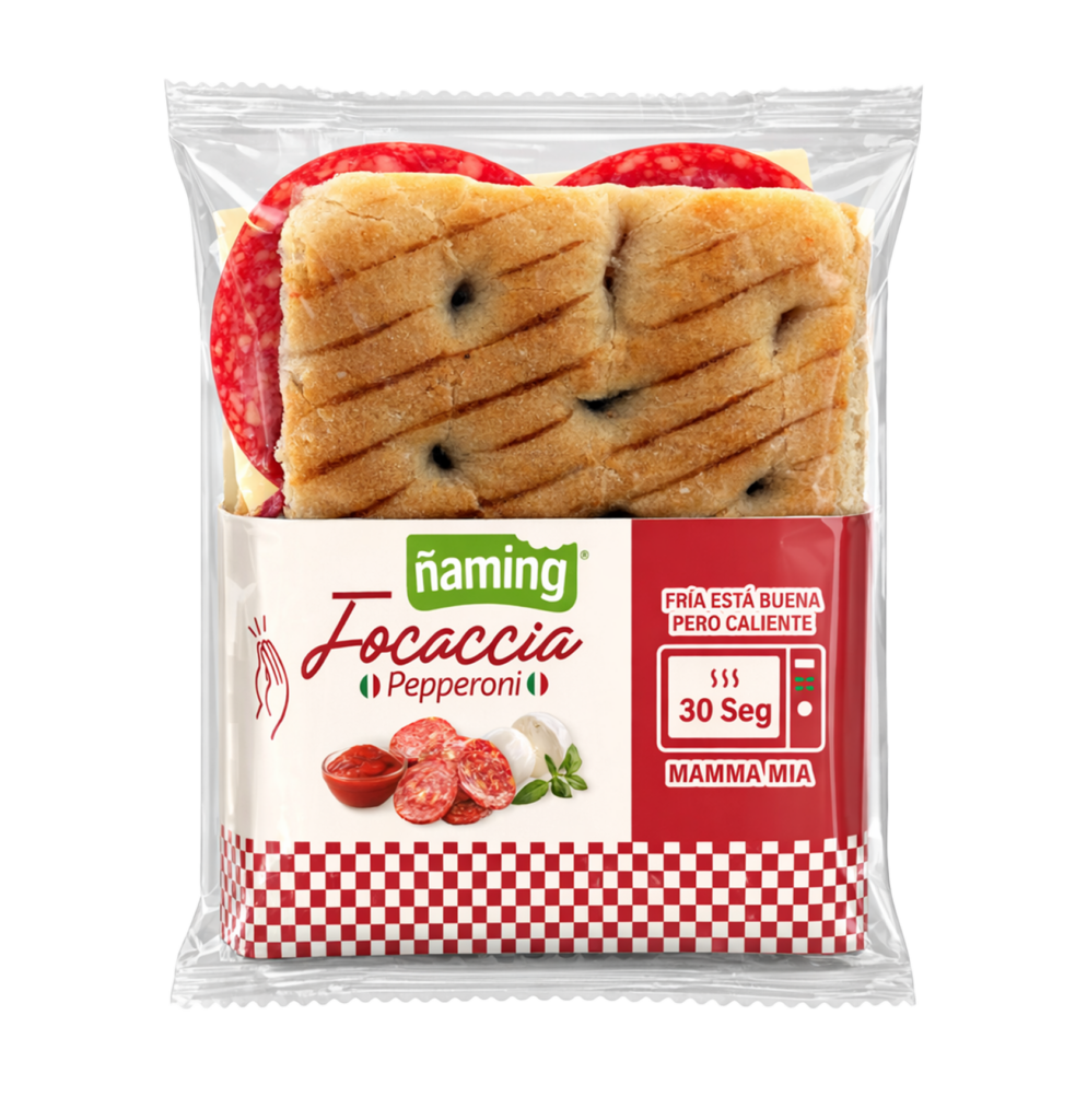 Una focaccia de Ñaming. Foto: Ñaming.
