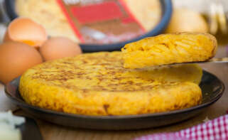 Tortilla de patatas de la marca Hacendado, del supermercado Mercadona de Juan Roig